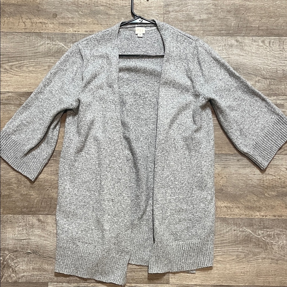 Gray Women's Open Front Cardigan